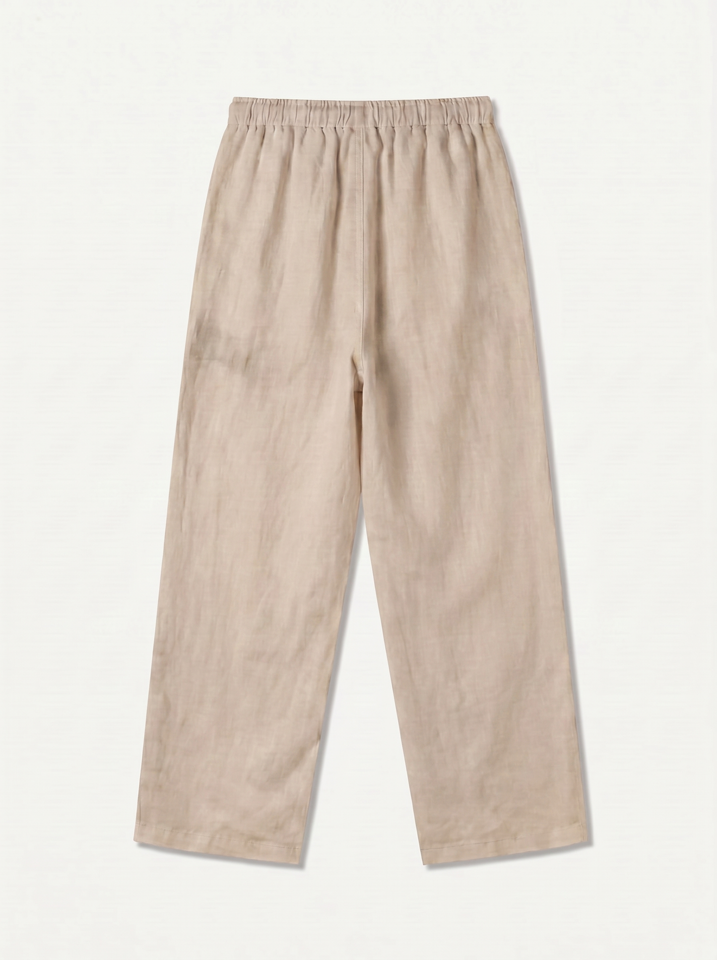 PANTALÓN DE LINO LARGO BEIGE