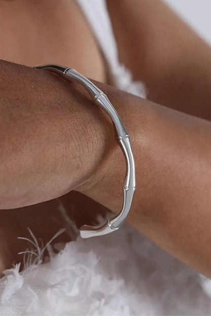 PULSERA BAMBÚ PLATA