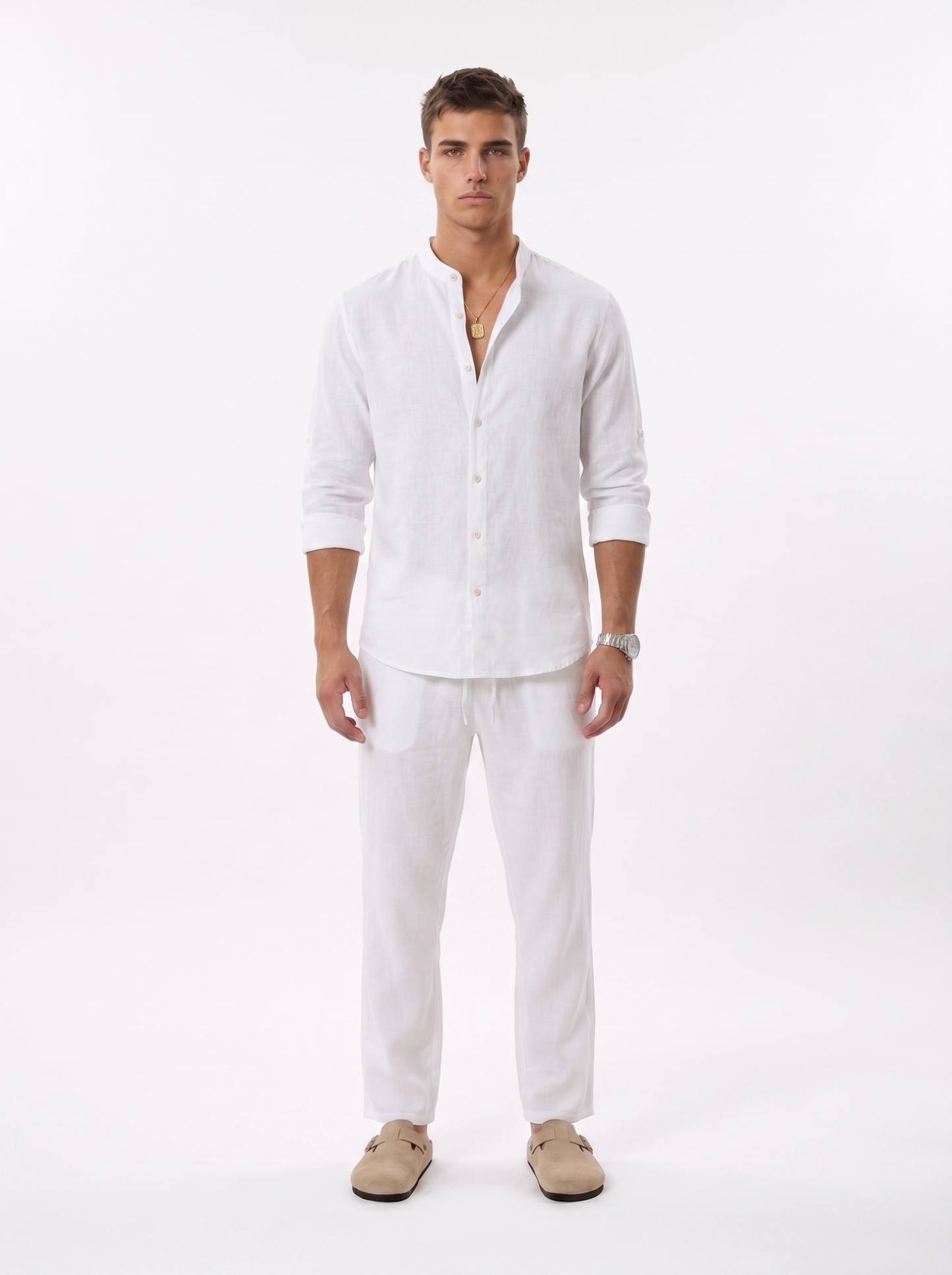 CAMISA DE LINO BLANCA