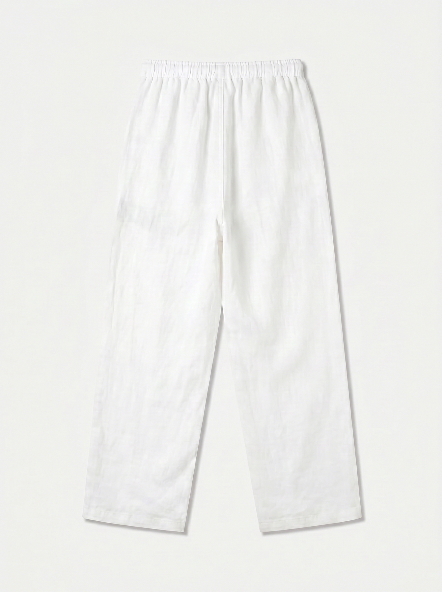 PANTALÓN DE LINO LARGO BLANCO
