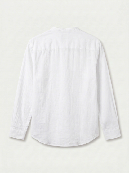CAMISA DE LINO POLERA BLANCA