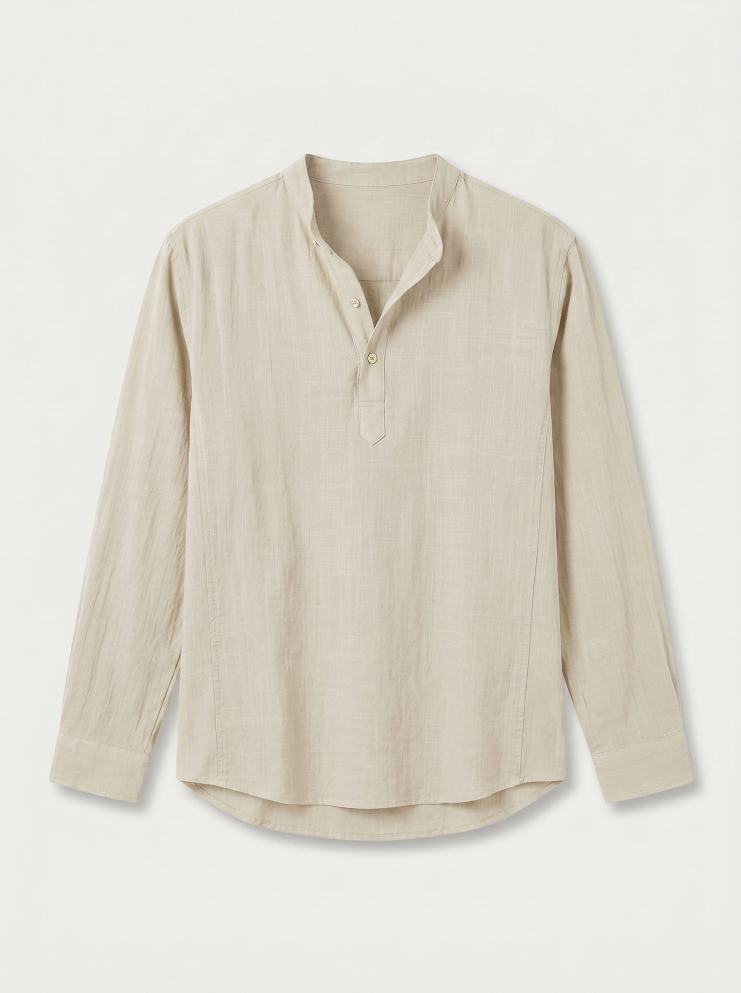 CAMISA DE LINO POLERA BEIGE