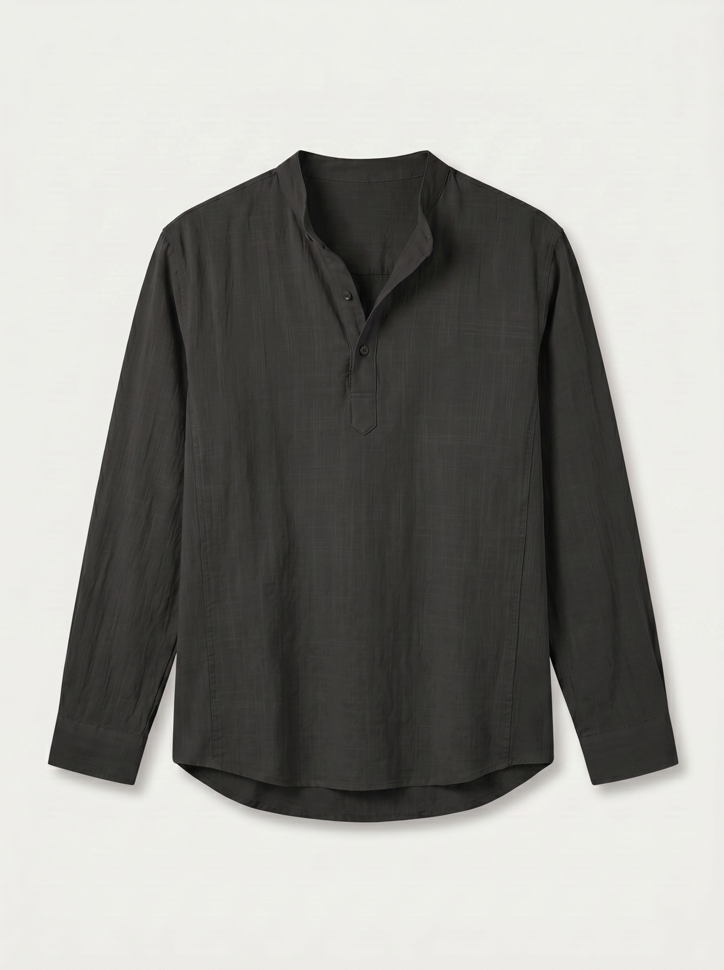 CAMISA DE LINO POLERA NEGRA