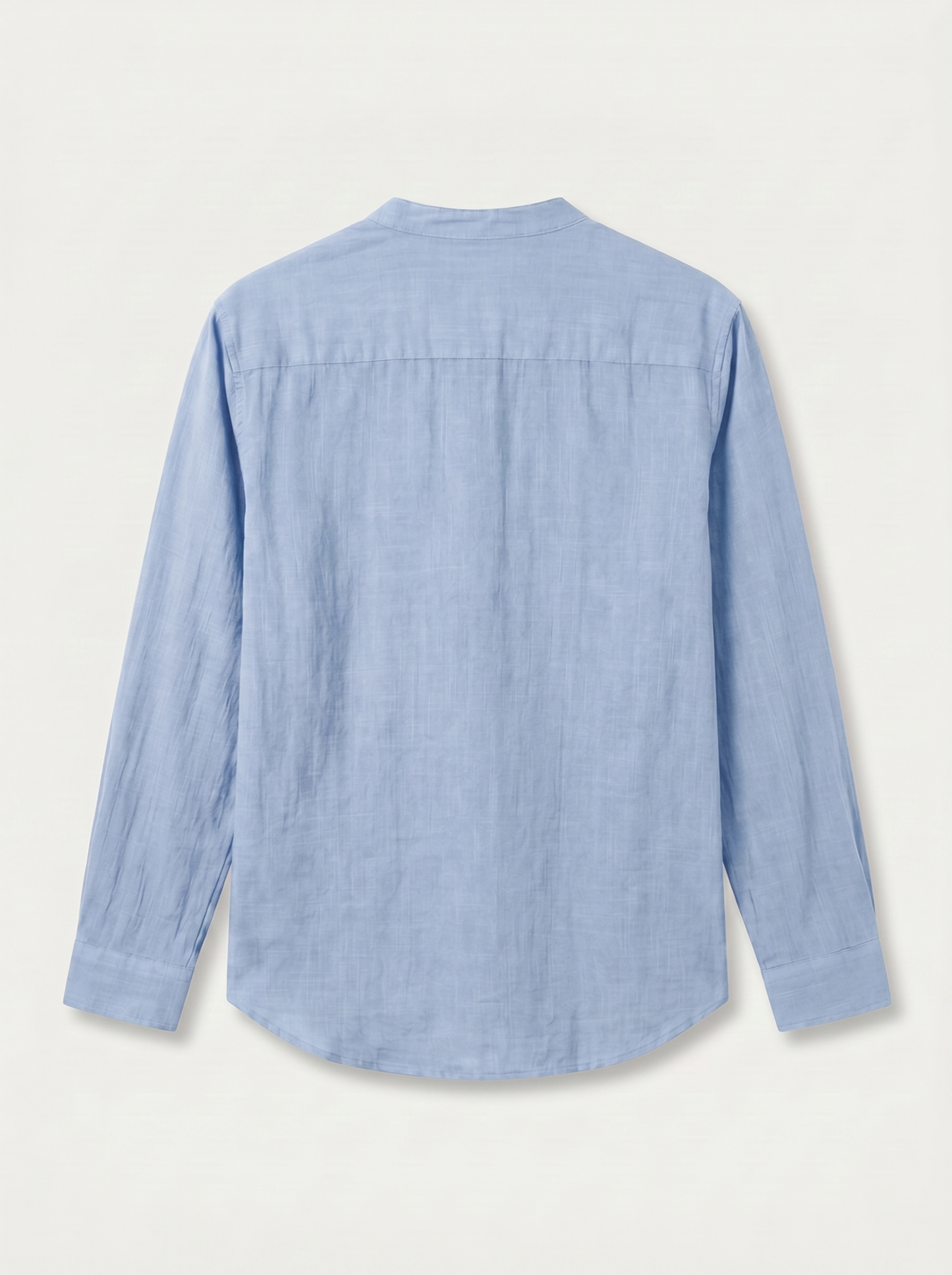 CAMISA DE LINO POLERA AZUL