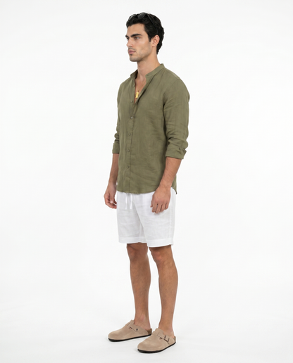 CAMISA DE LINO VERDE