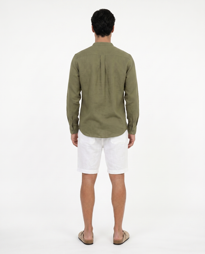 CAMISA DE LINO VERDE