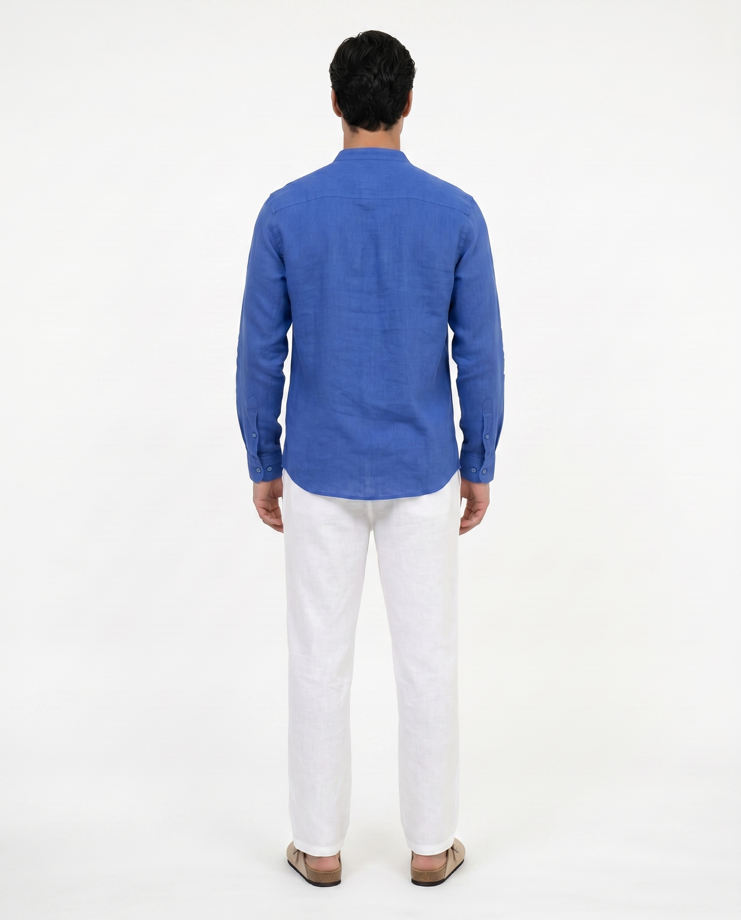 CAMISA DE LINO AZUL