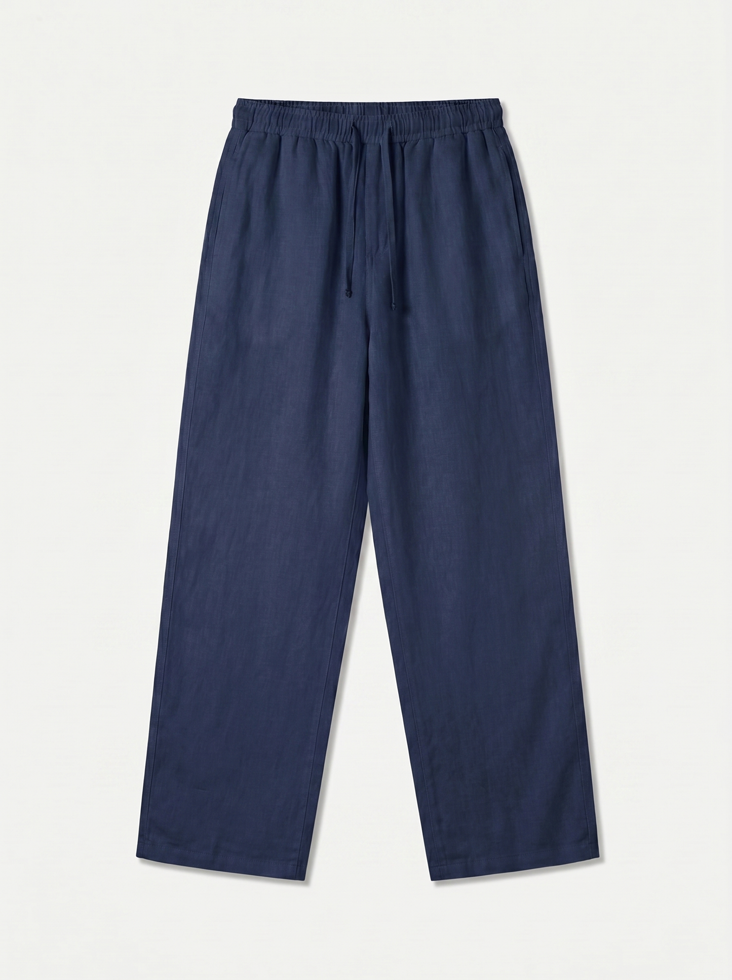 PANTALÓN DE LINO LARGO AZUL NAVY