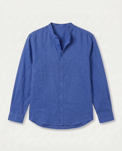 CAMISA DE LINO AZUL