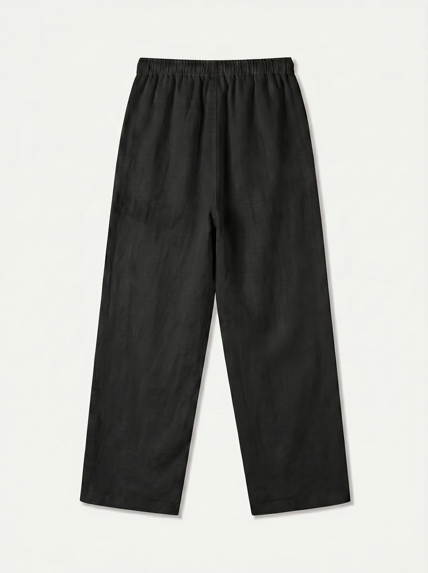 PANTALÓN DE LINO LARGO NEGRO